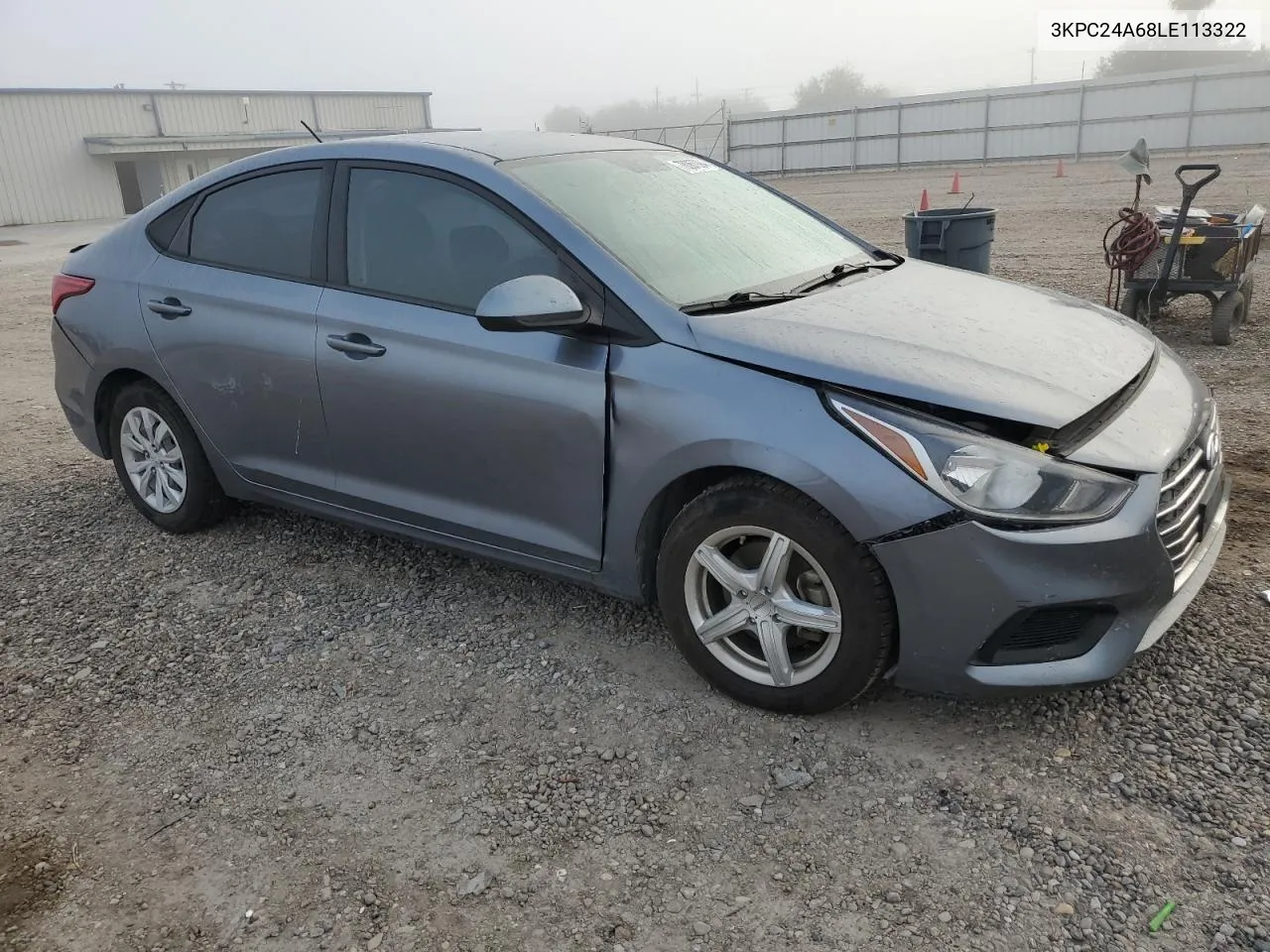 2020 Hyundai Accent Se VIN: 3KPC24A68LE113322 Lot: 78067094