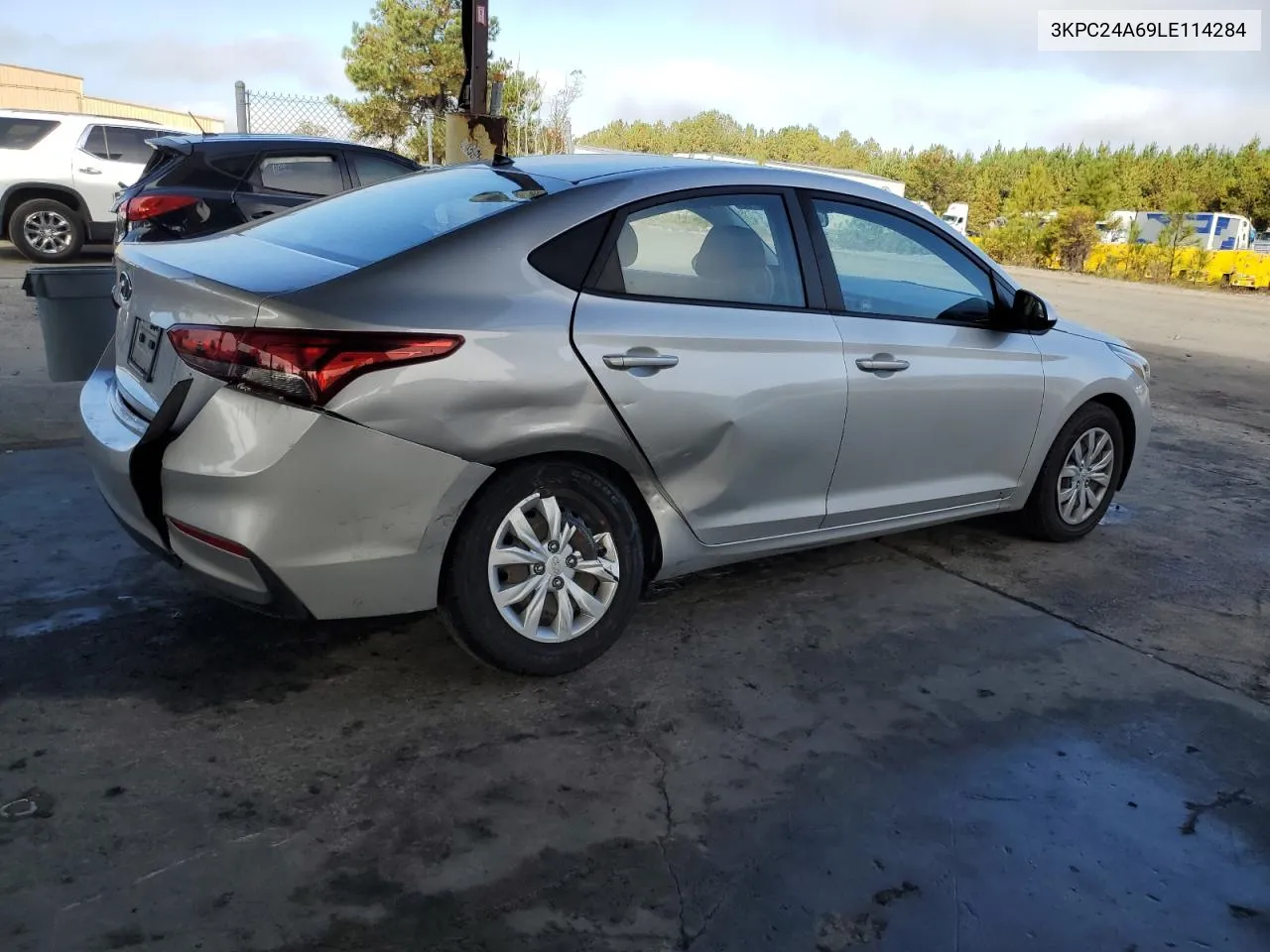 2020 Hyundai Accent Se VIN: 3KPC24A69LE114284 Lot: 78389284