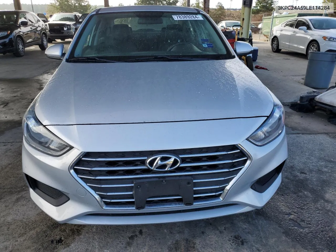 2020 Hyundai Accent Se VIN: 3KPC24A69LE114284 Lot: 78389284