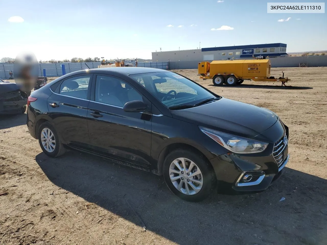 2020 Hyundai Accent Se VIN: 3KPC24A62LE111310 Lot: 78958624