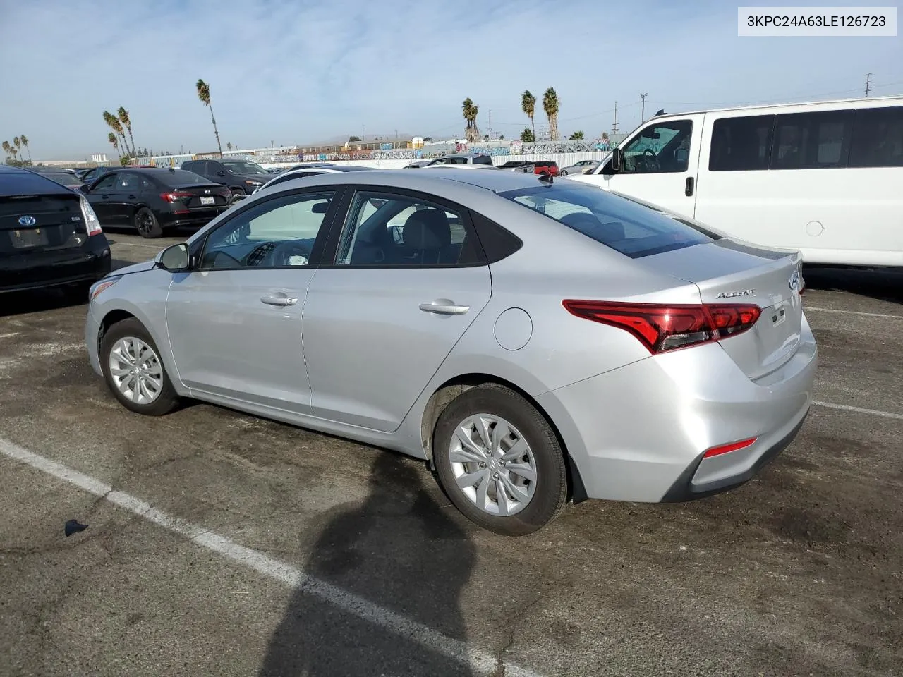 2020 Hyundai Accent Se VIN: 3KPC24A63LE126723 Lot: 79144534