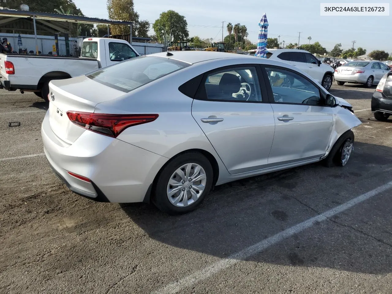 2020 Hyundai Accent Se VIN: 3KPC24A63LE126723 Lot: 79144534