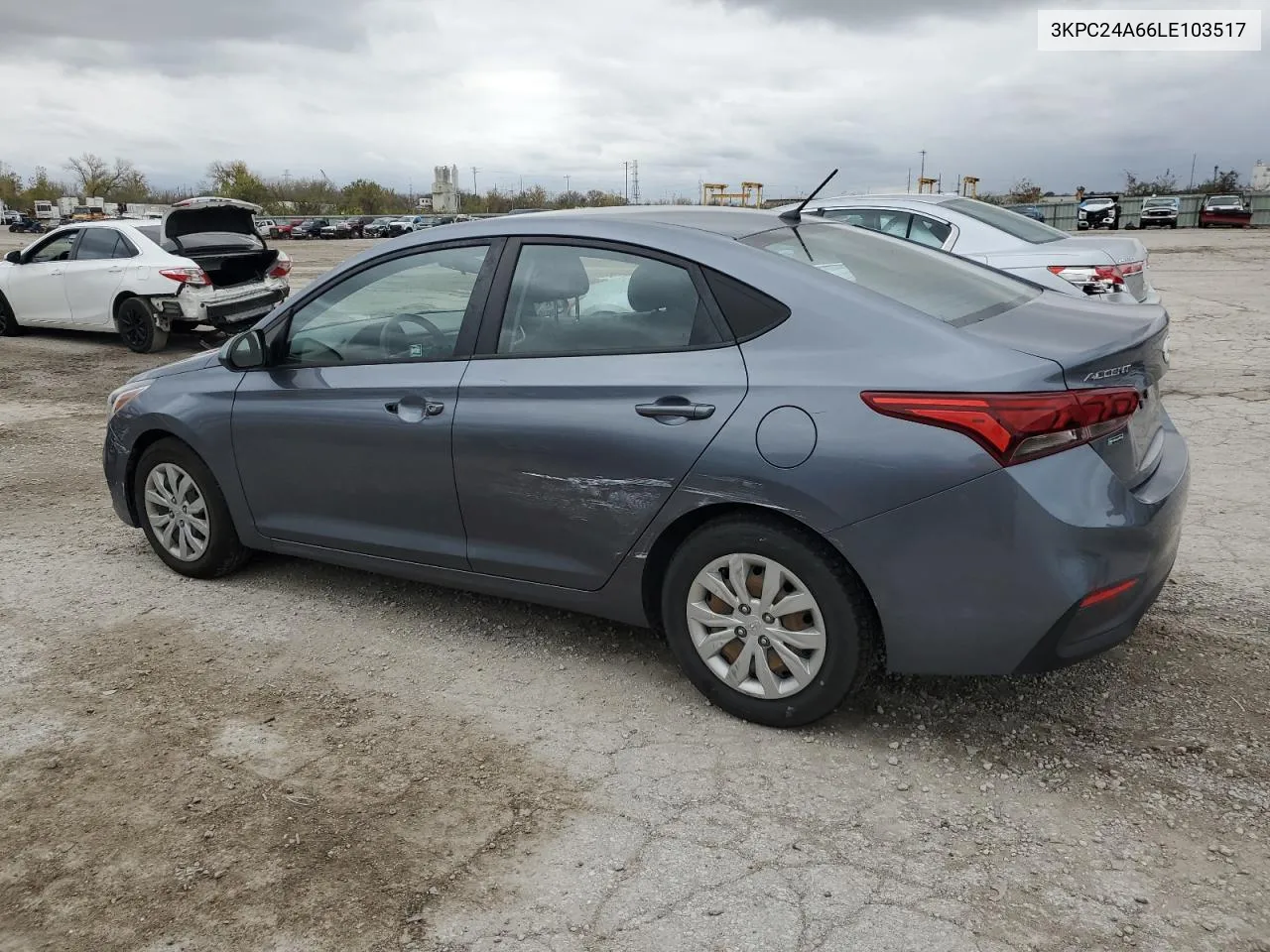 2020 Hyundai Accent Se VIN: 3KPC24A66LE103517 Lot: 79203484