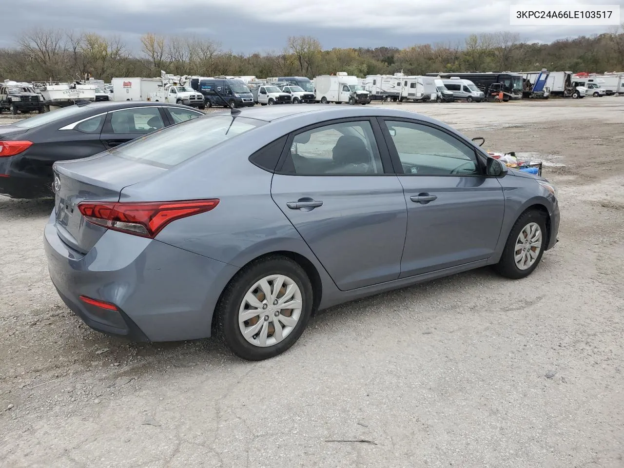 2020 Hyundai Accent Se VIN: 3KPC24A66LE103517 Lot: 79203484