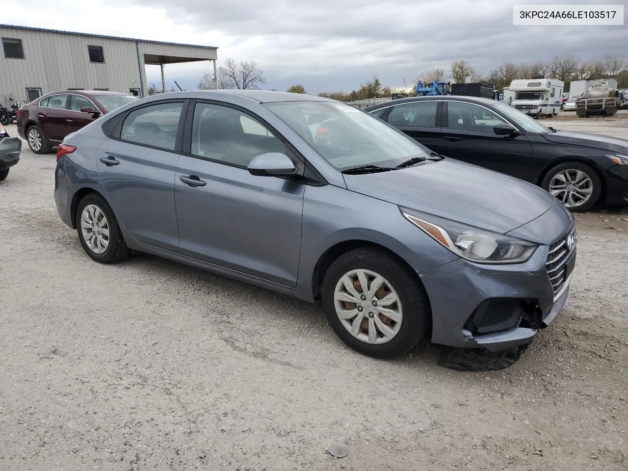 2020 Hyundai Accent Se VIN: 3KPC24A66LE103517 Lot: 79203484