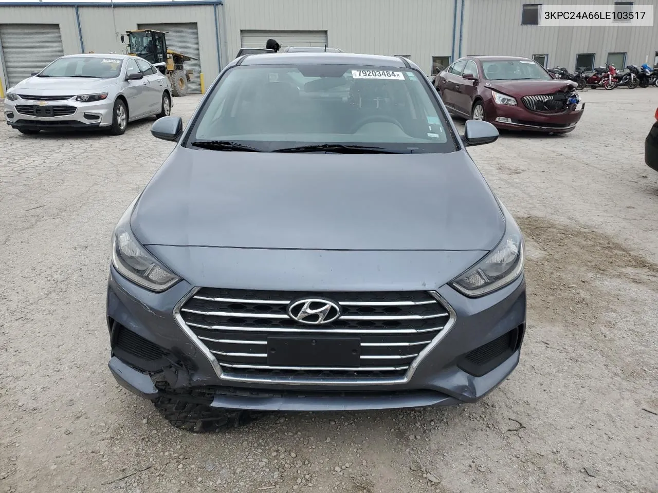 2020 Hyundai Accent Se VIN: 3KPC24A66LE103517 Lot: 79203484