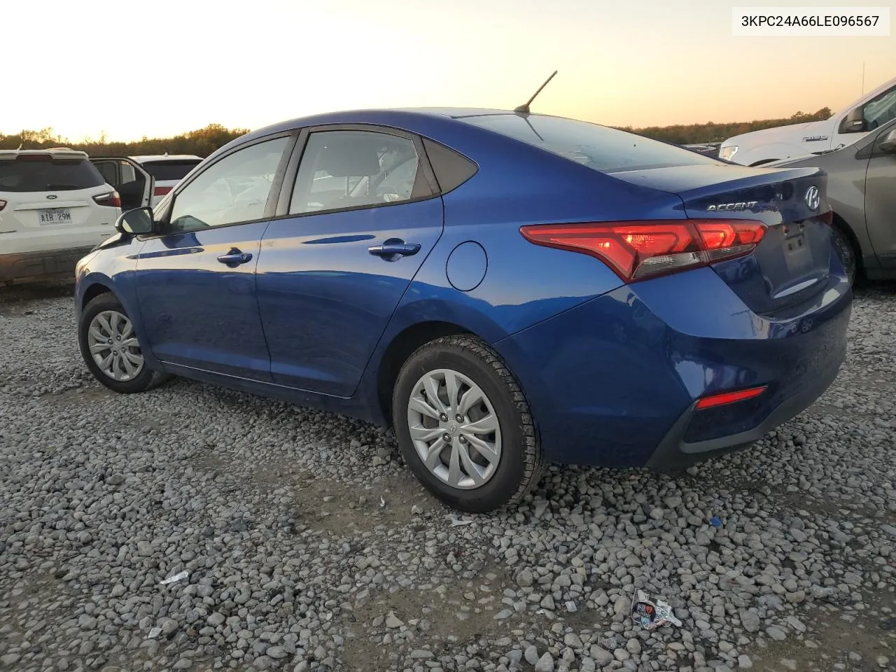 2020 Hyundai Accent Se VIN: 3KPC24A66LE096567 Lot: 80733434