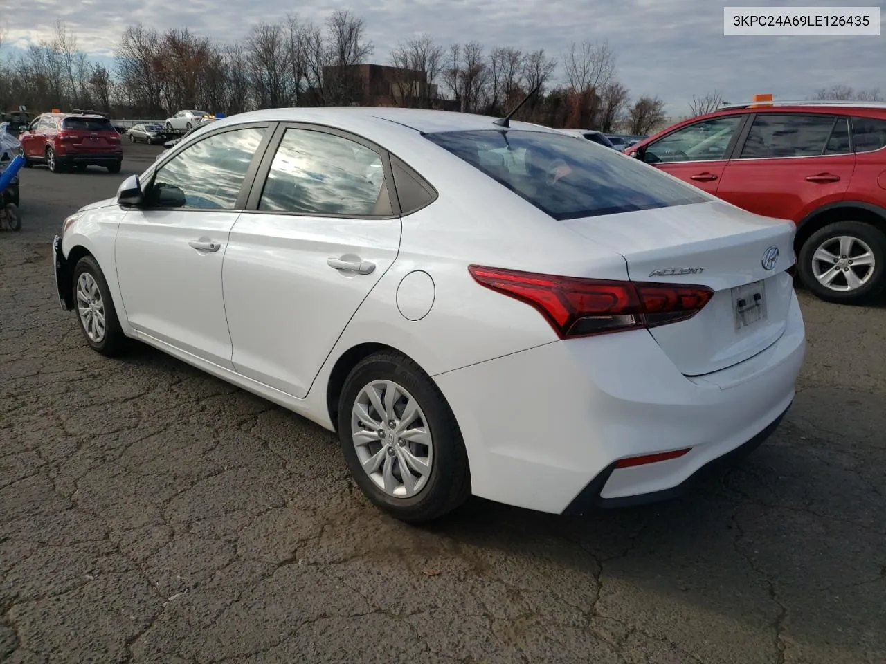 2020 Hyundai Accent Se VIN: 3KPC24A69LE126435 Lot: 81027924