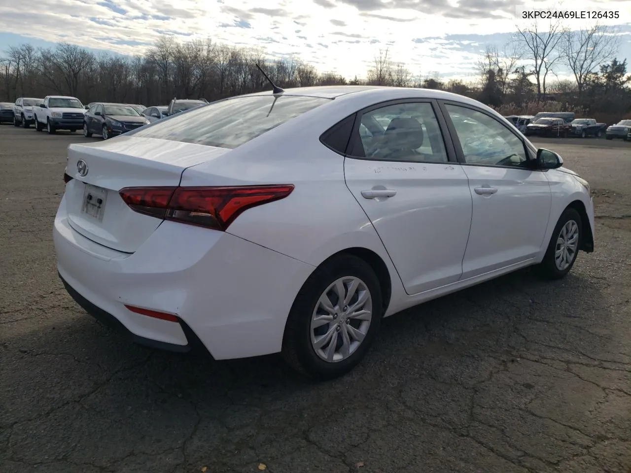 2020 Hyundai Accent Se VIN: 3KPC24A69LE126435 Lot: 81027924