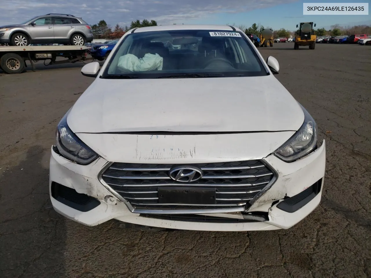 2020 Hyundai Accent Se VIN: 3KPC24A69LE126435 Lot: 81027924