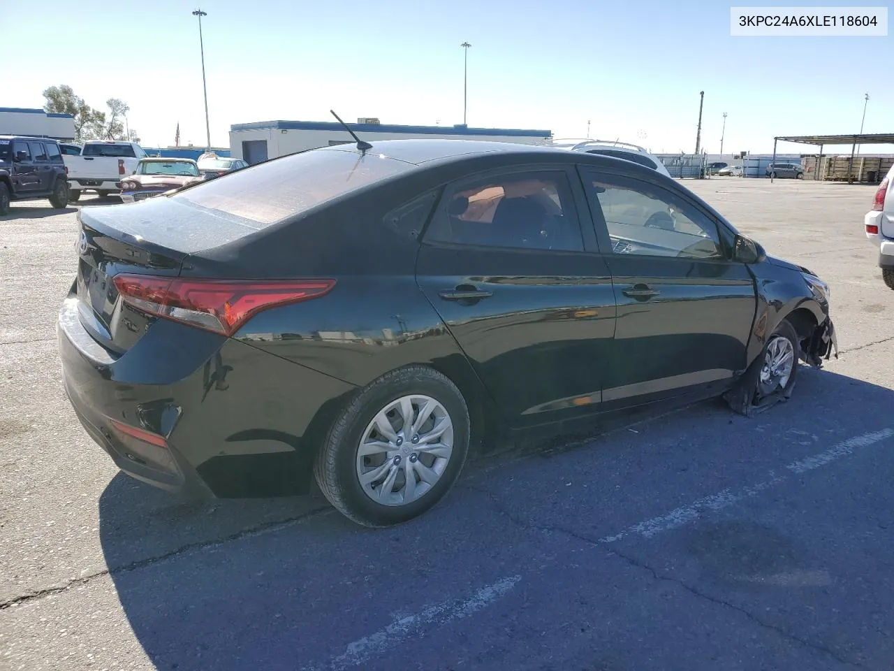 2020 Hyundai Accent Se VIN: 3KPC24A6XLE118604 Lot: 81587174