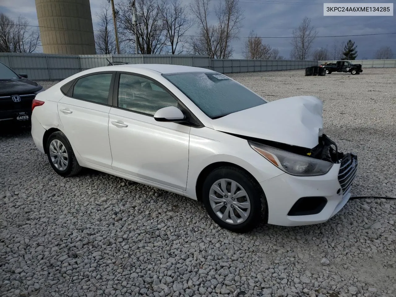 2021 Hyundai Accent Se VIN: 3KPC24A6XME134285 Lot: 42715054