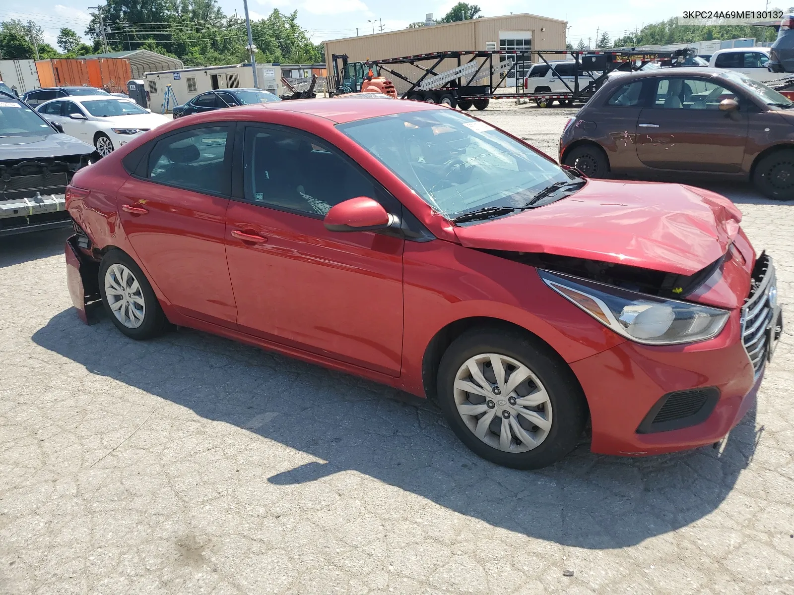 2021 Hyundai Accent Se VIN: 3KPC24A69ME130132 Lot: 55717864