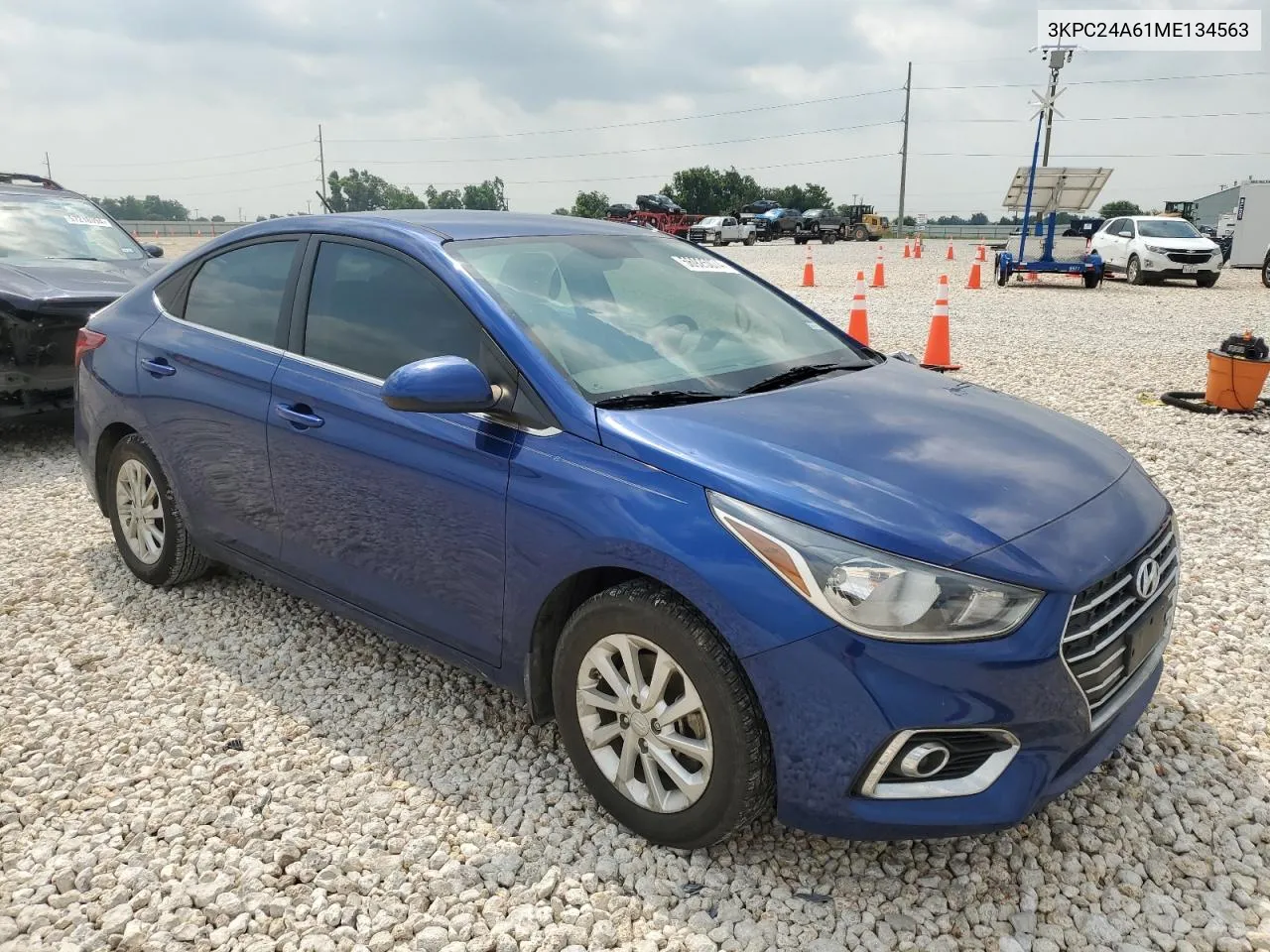 2021 Hyundai Accent Se VIN: 3KPC24A61ME134563 Lot: 56925074