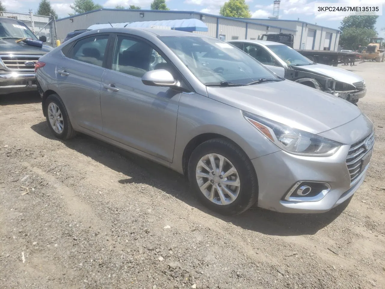 2021 Hyundai Accent Se VIN: 3KPC24A67ME135135 Lot: 60291184