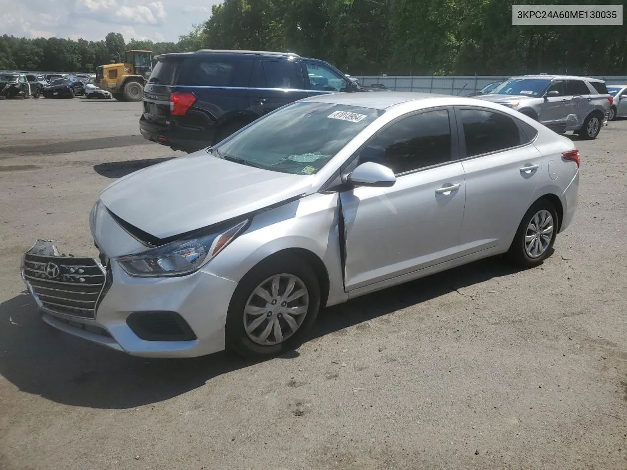 2021 Hyundai Accent Se VIN: 3KPC24A60ME130035 Lot: 61013954