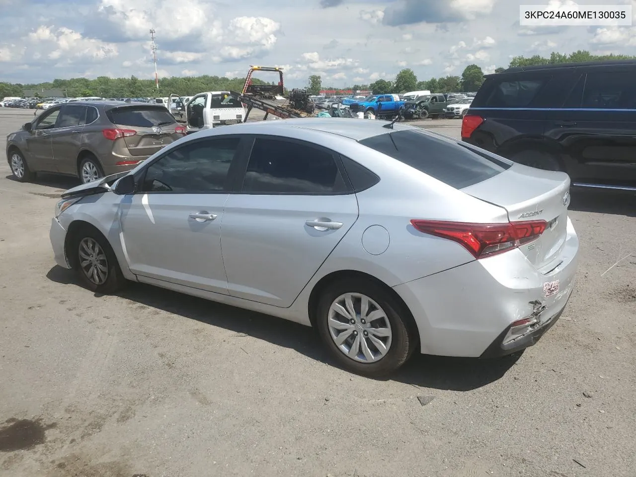 2021 Hyundai Accent Se VIN: 3KPC24A60ME130035 Lot: 61013954