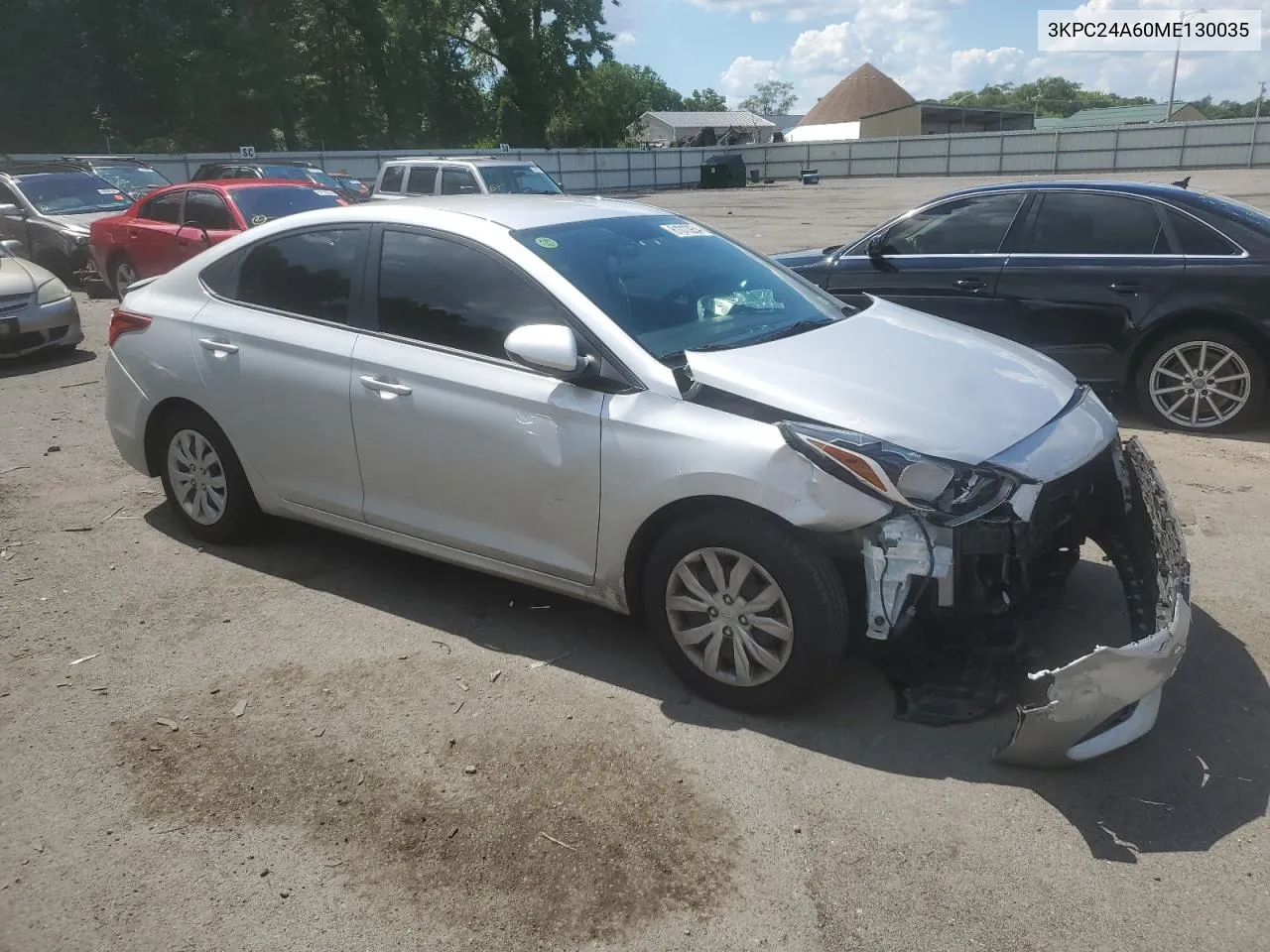 2021 Hyundai Accent Se VIN: 3KPC24A60ME130035 Lot: 61013954