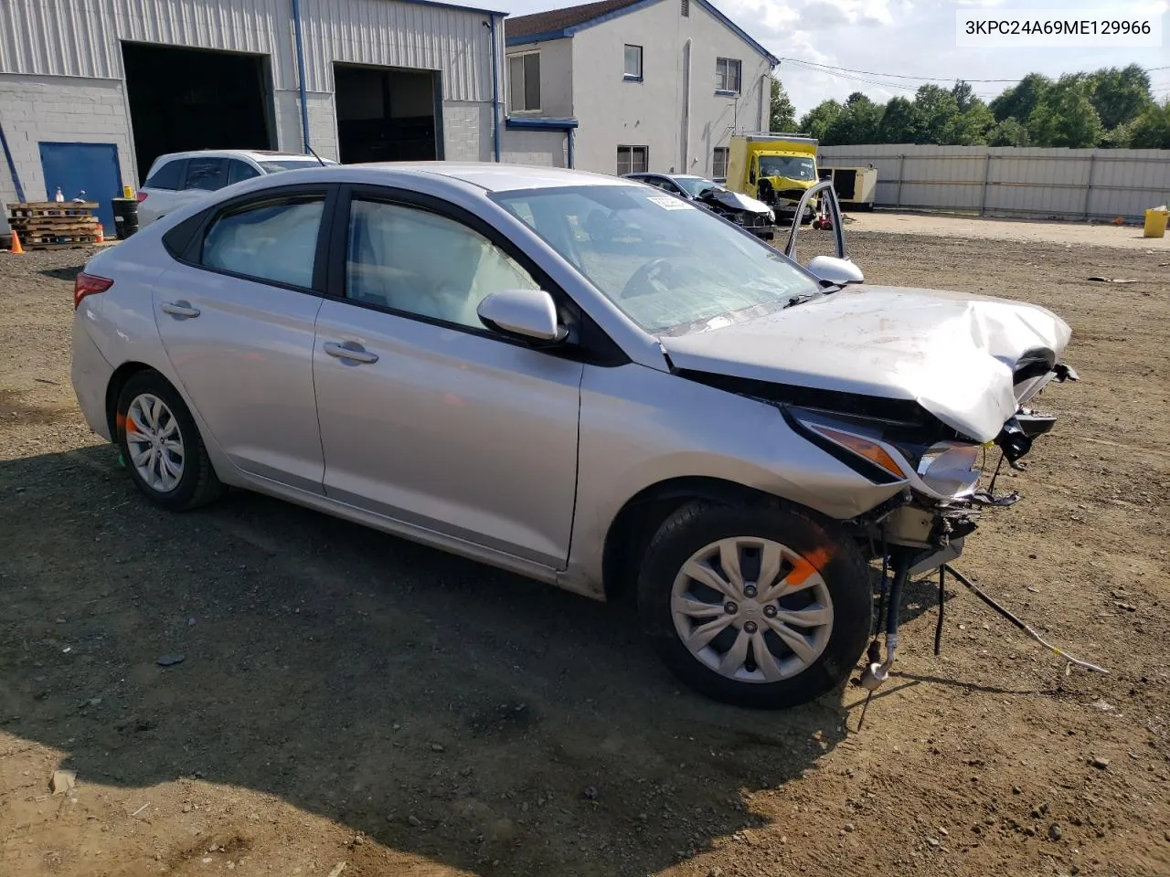 2021 Hyundai Accent Se VIN: 3KPC24A69ME129966 Lot: 62239684