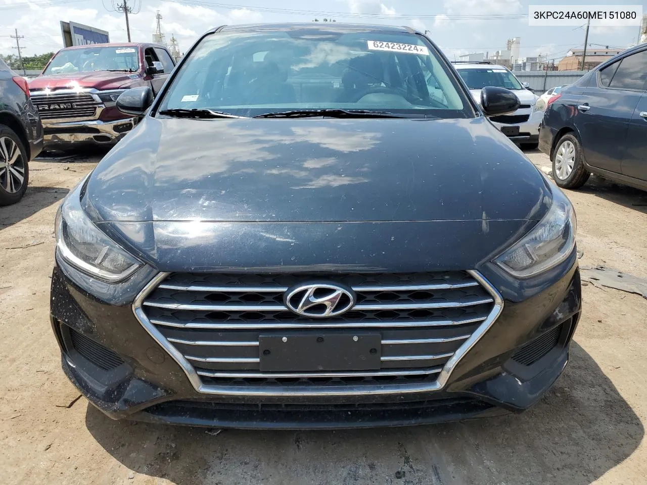 2021 Hyundai Accent Se VIN: 3KPC24A60ME151080 Lot: 62423224