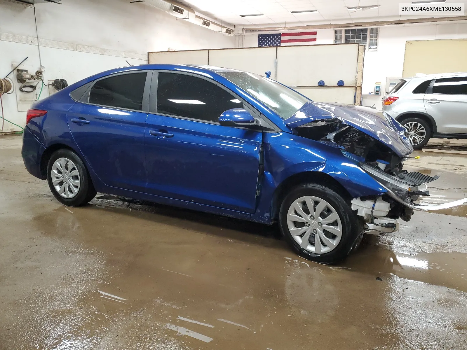 2021 Hyundai Accent Se VIN: 3KPC24A6XME130558 Lot: 63346754