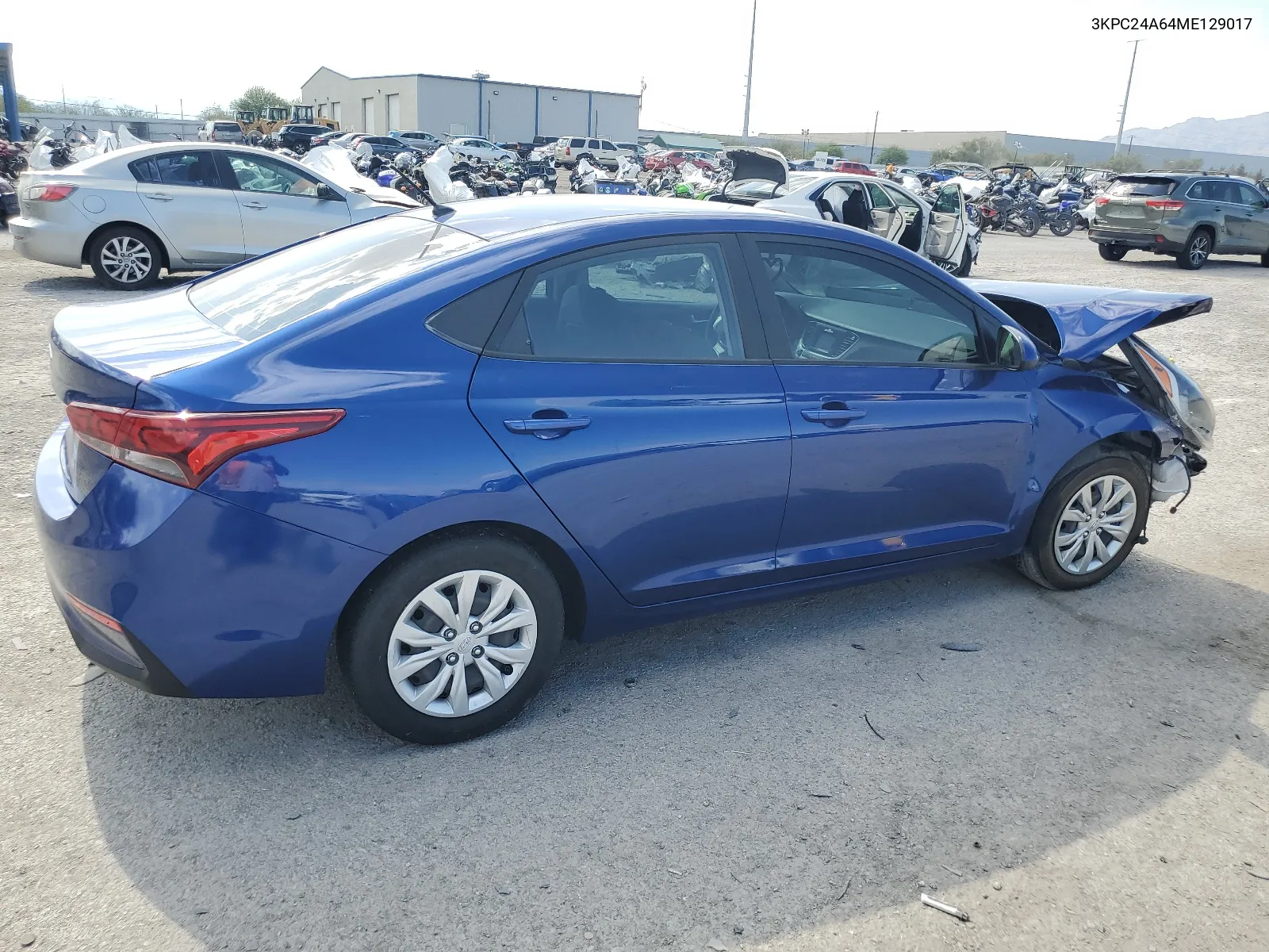 2021 Hyundai Accent Se VIN: 3KPC24A64ME129017 Lot: 63769824