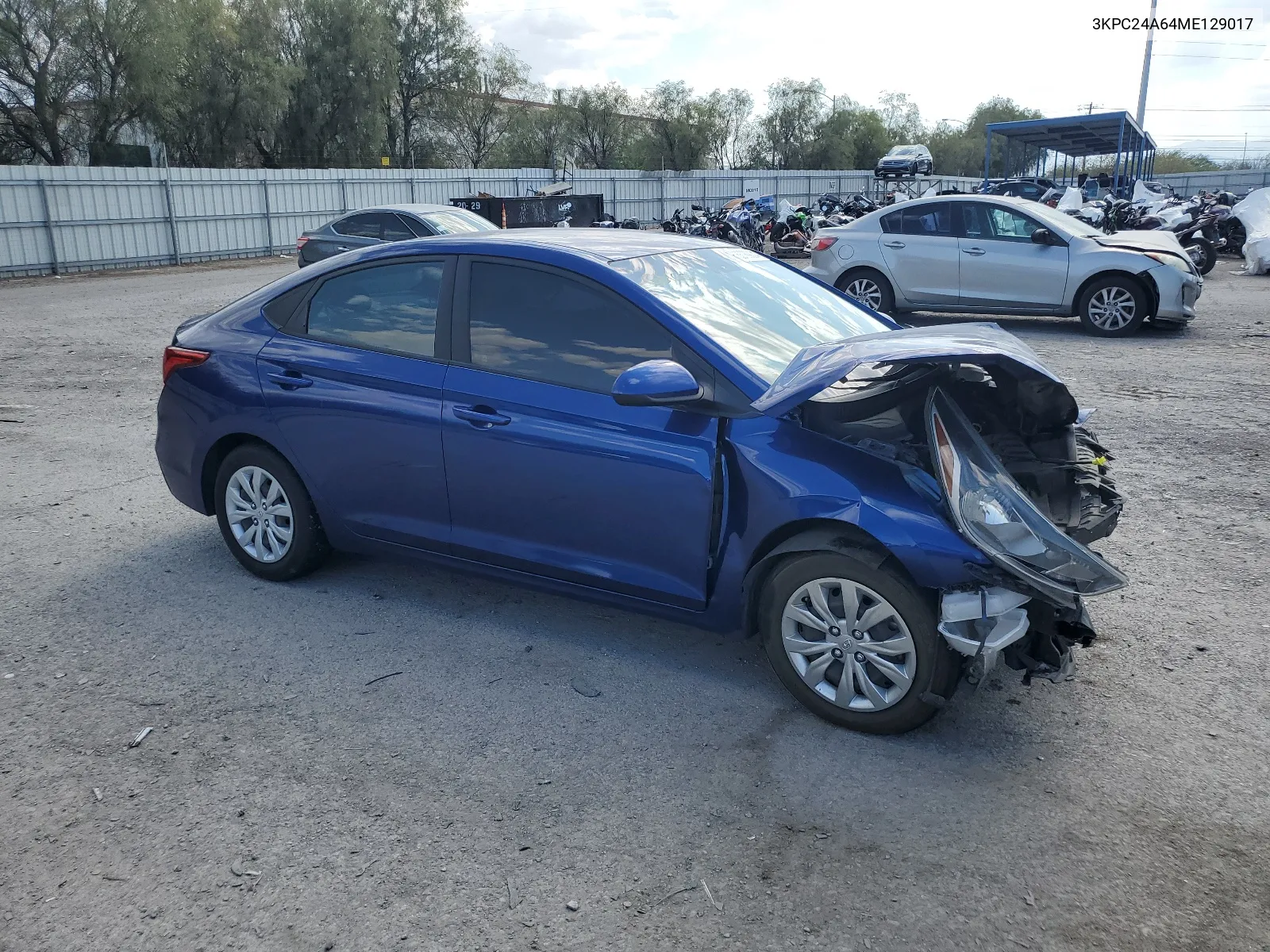 3KPC24A64ME129017 2021 Hyundai Accent Se