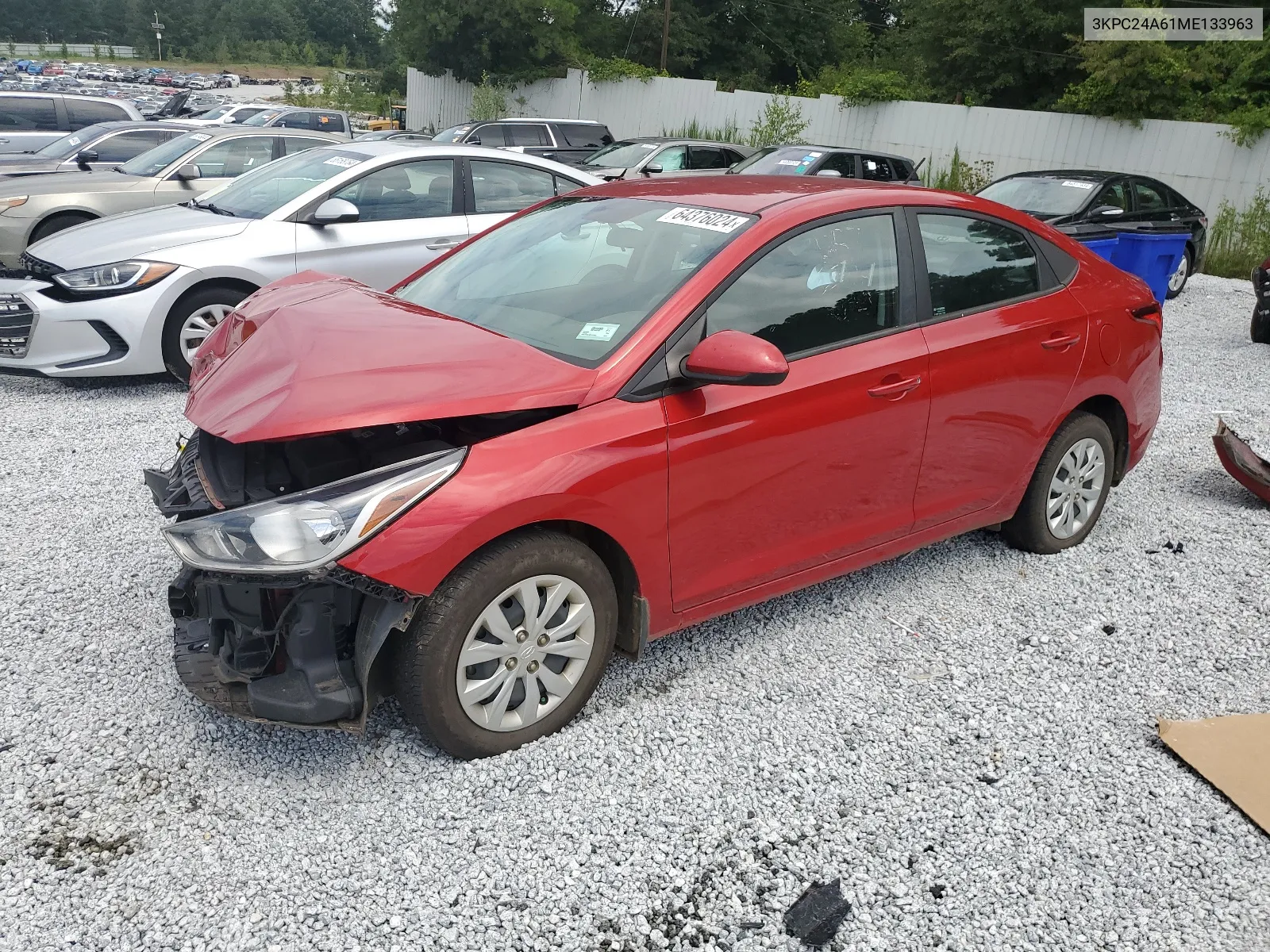 3KPC24A61ME133963 2021 Hyundai Accent Se