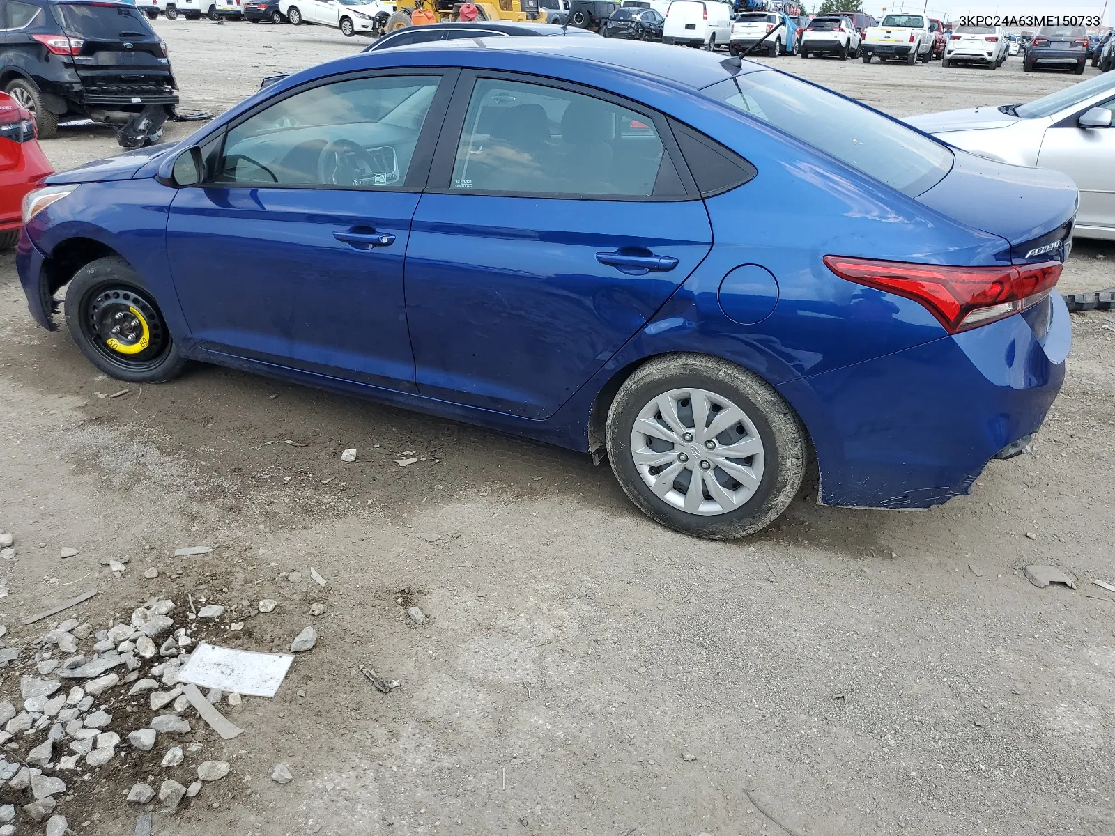 2021 Hyundai Accent Se VIN: 3KPC24A63ME150733 Lot: 64594614