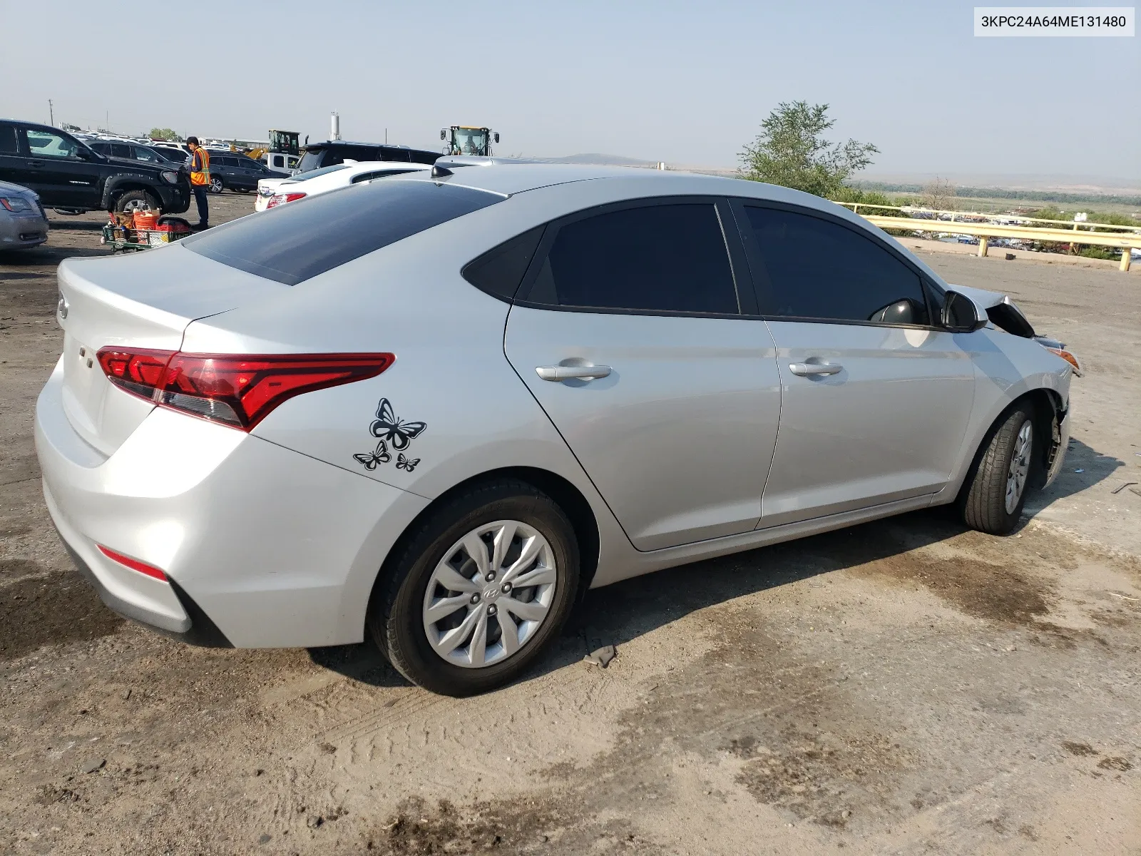 2021 Hyundai Accent Se VIN: 3KPC24A64ME131480 Lot: 64618844