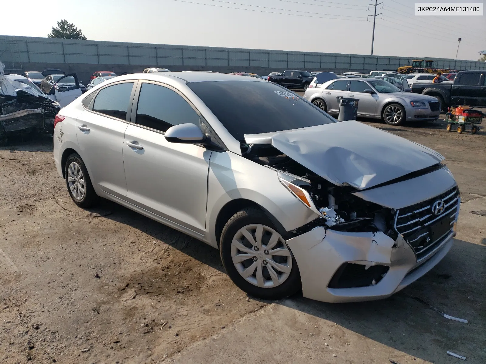 2021 Hyundai Accent Se VIN: 3KPC24A64ME131480 Lot: 64618844