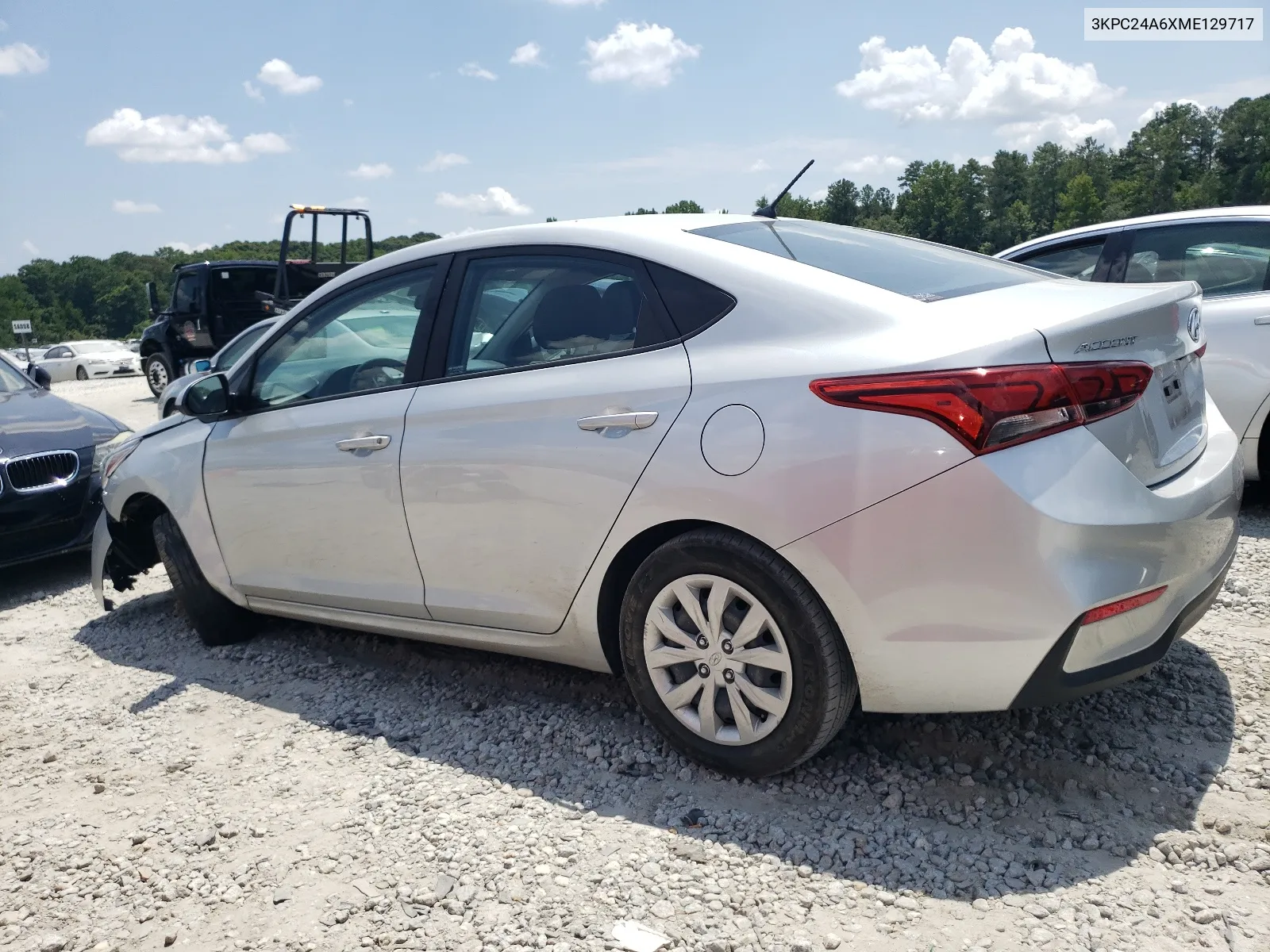 2021 Hyundai Accent Se VIN: 3KPC24A6XME129717 Lot: 65765654