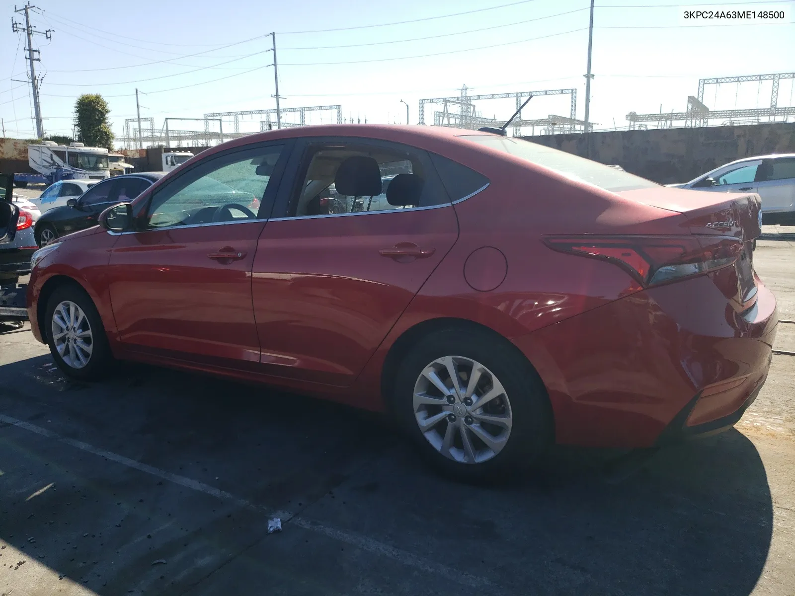 2021 Hyundai Accent Se VIN: 3KPC24A63ME148500 Lot: 65784704