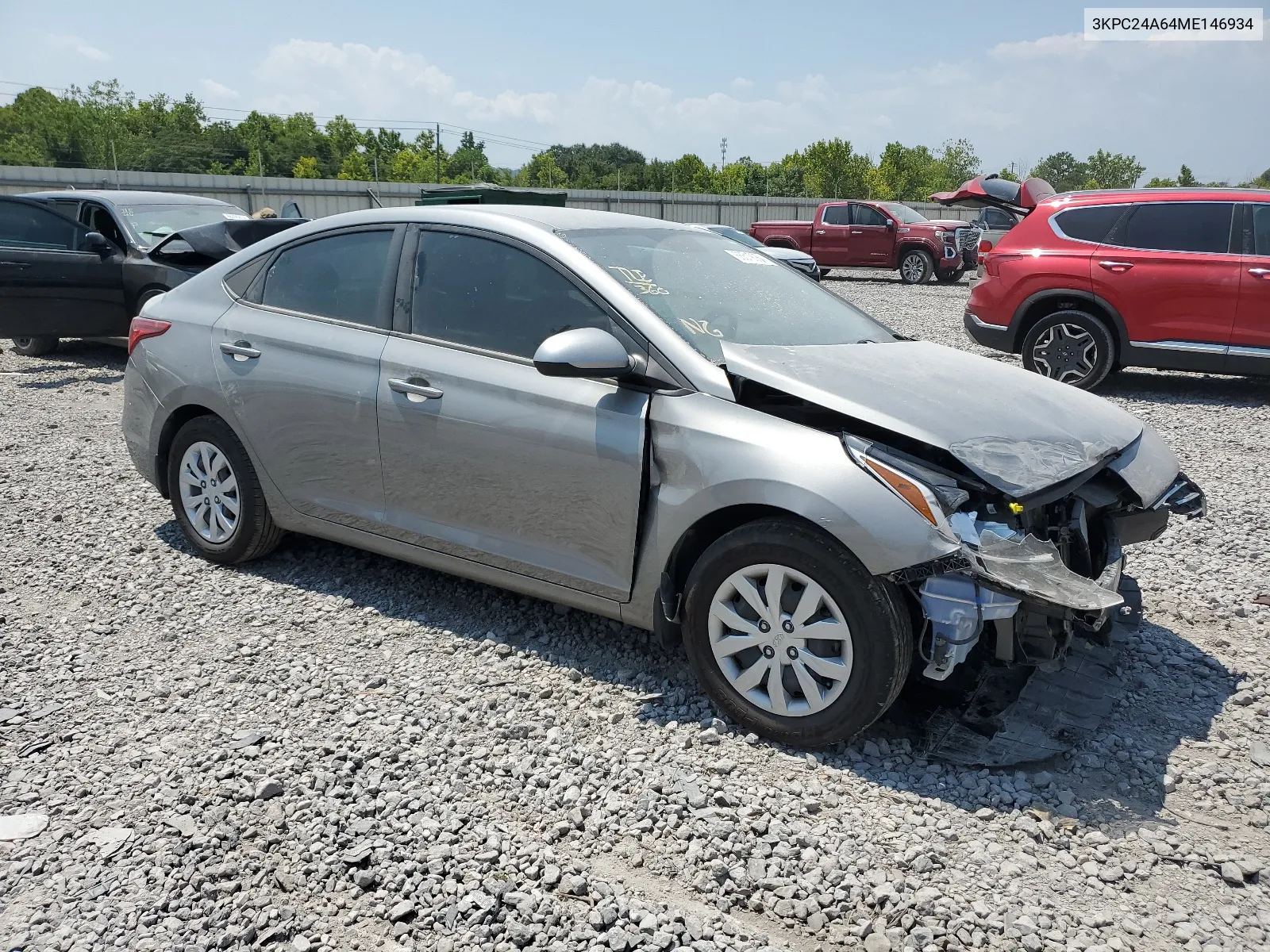 2021 Hyundai Accent Se VIN: 3KPC24A64ME146934 Lot: 66519064