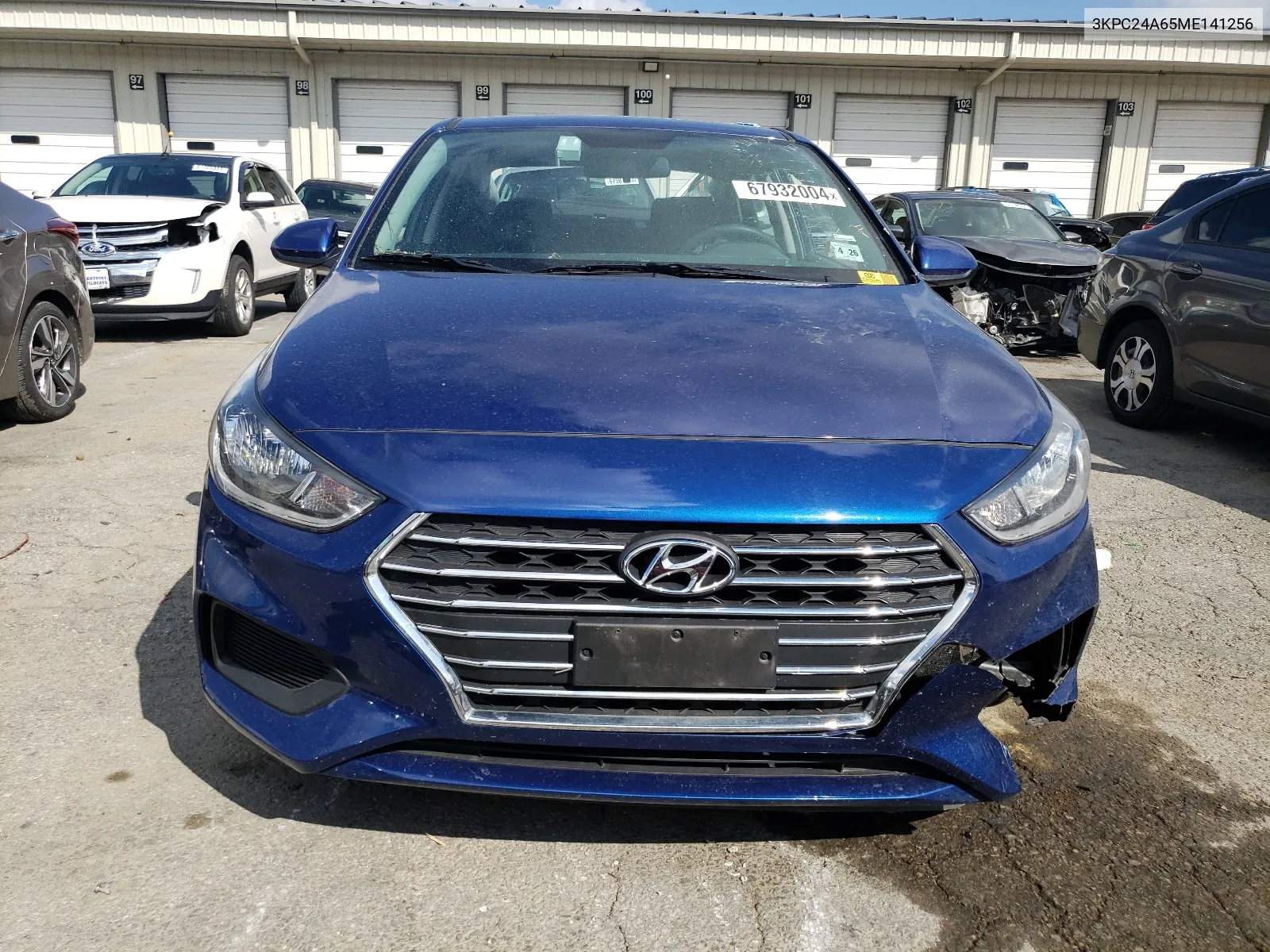 2021 Hyundai Accent Se VIN: 3KPC24A65ME141256 Lot: 67932004