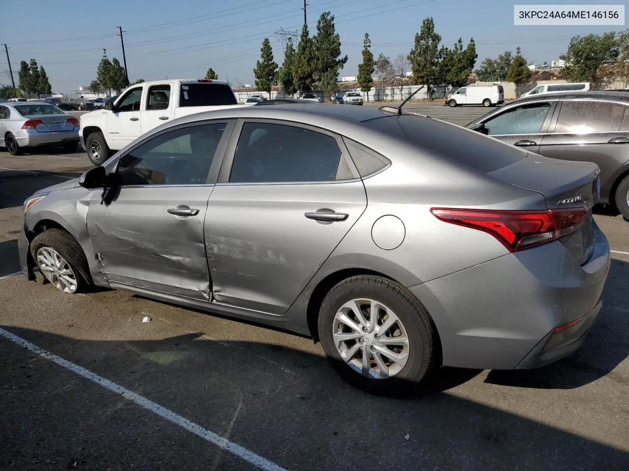 2021 Hyundai Accent Se VIN: 3KPC24A64ME146156 Lot: 68278154