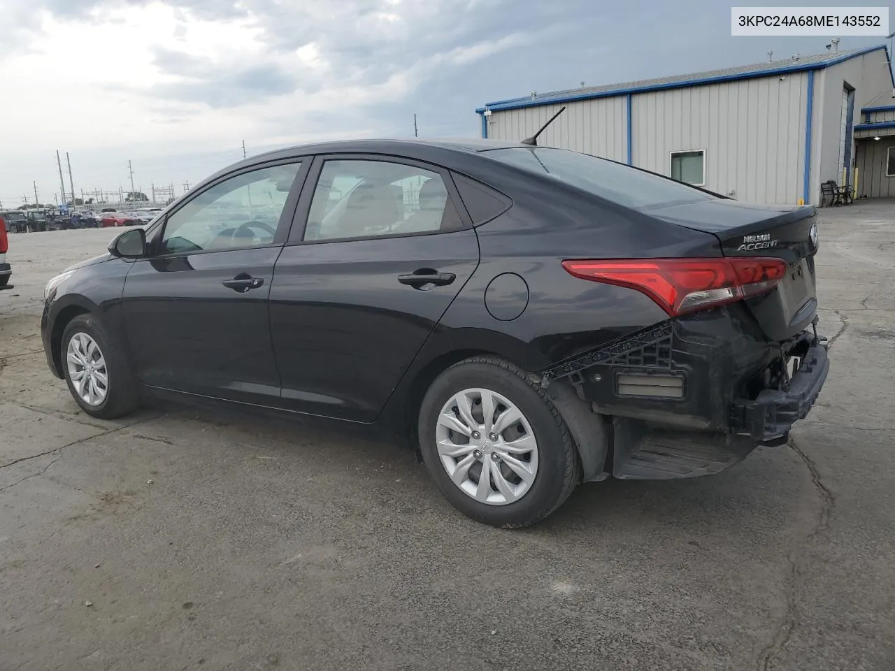 2021 Hyundai Accent Se VIN: 3KPC24A68ME143552 Lot: 68678804