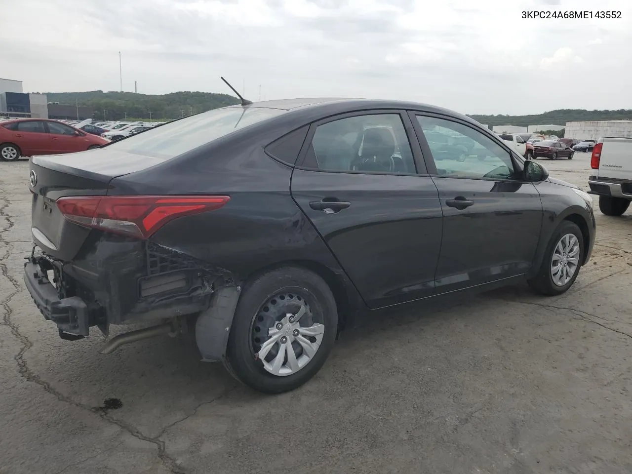 2021 Hyundai Accent Se VIN: 3KPC24A68ME143552 Lot: 68678804