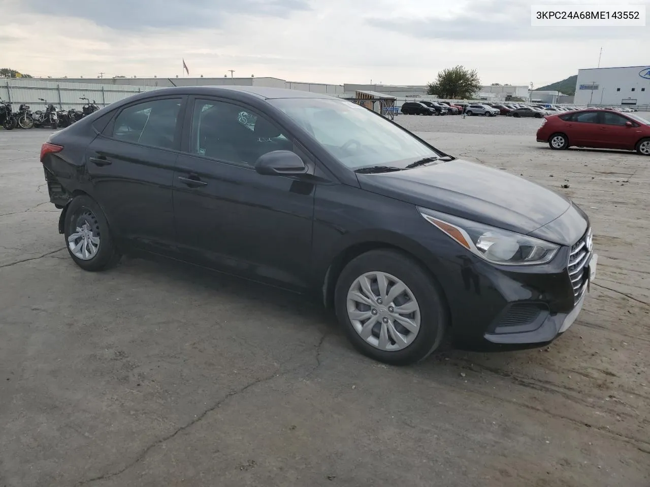 2021 Hyundai Accent Se VIN: 3KPC24A68ME143552 Lot: 68678804