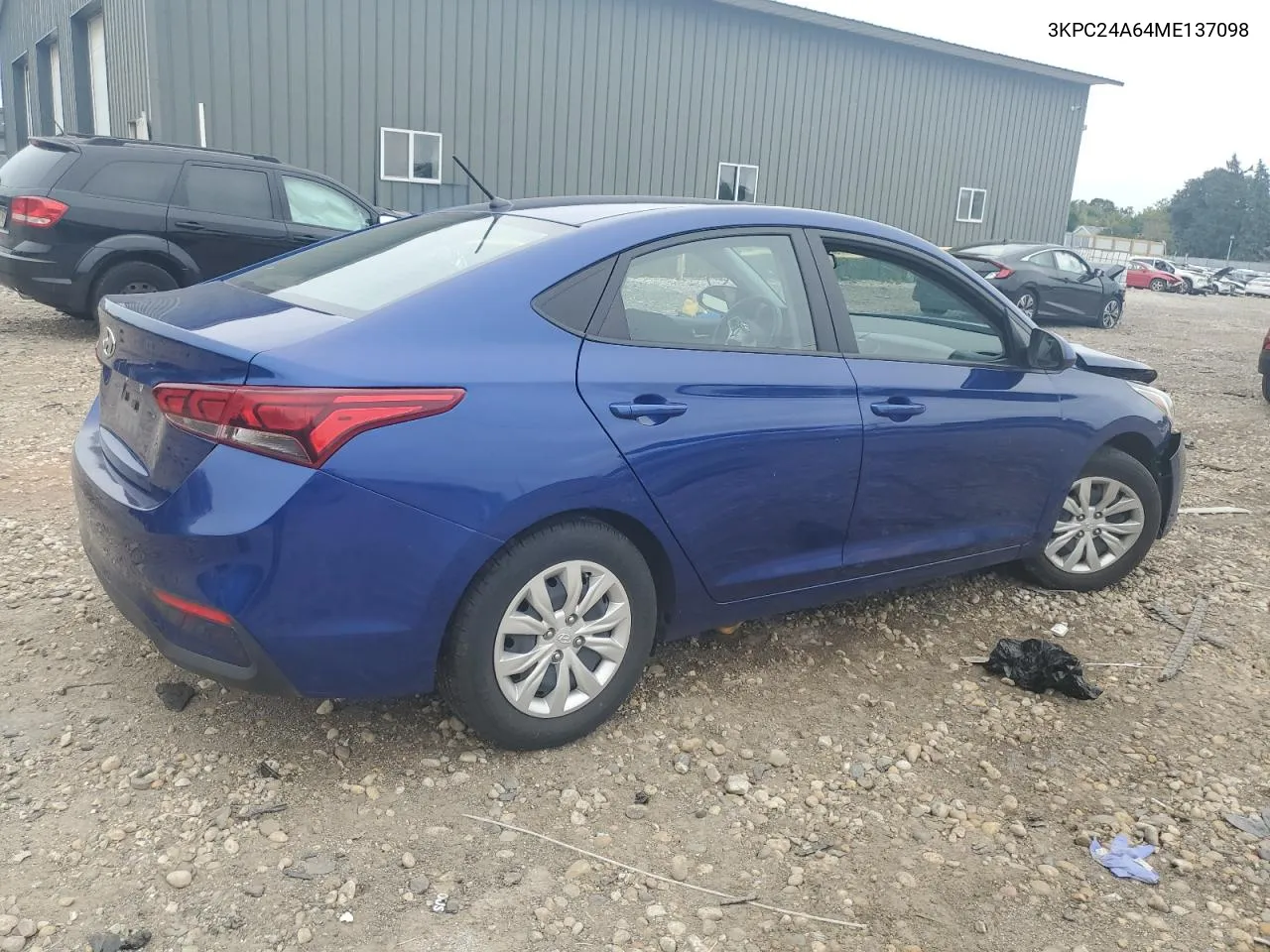 2021 Hyundai Accent Se VIN: 3KPC24A64ME137098 Lot: 69376344