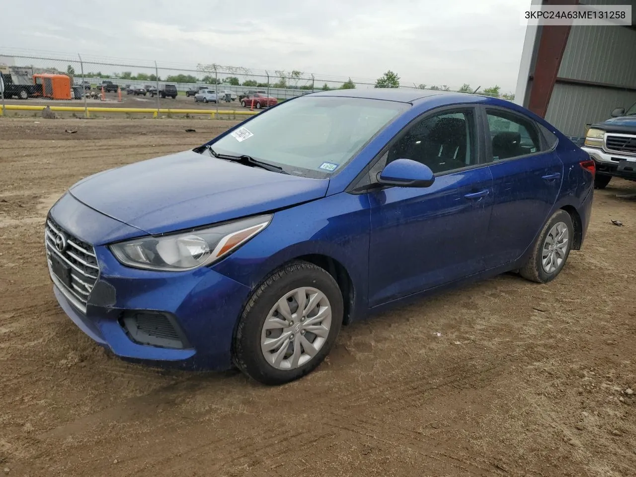 3KPC24A63ME131258 2021 Hyundai Accent Se