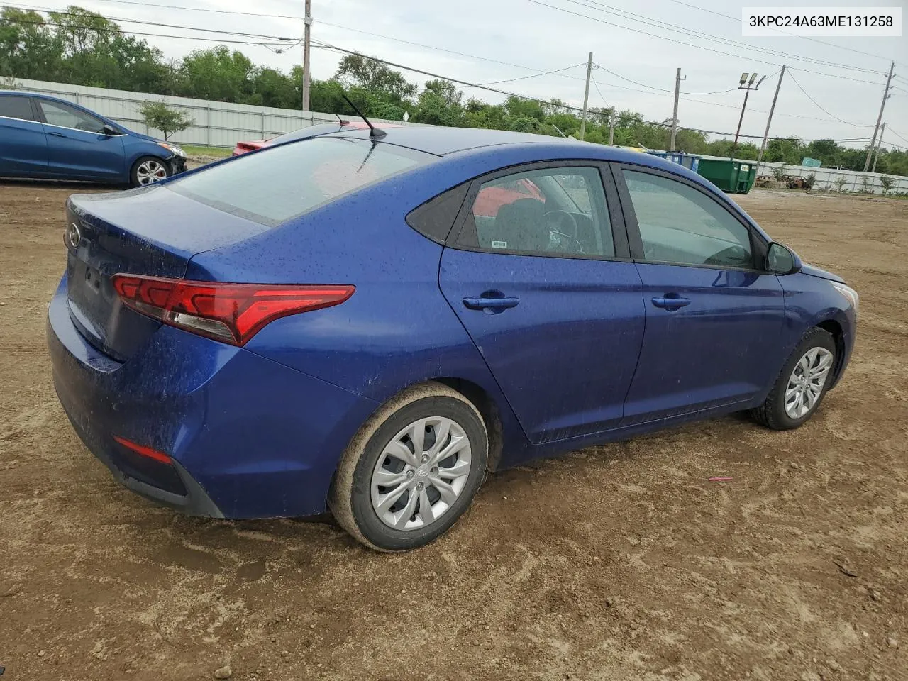 2021 Hyundai Accent Se VIN: 3KPC24A63ME131258 Lot: 69998674