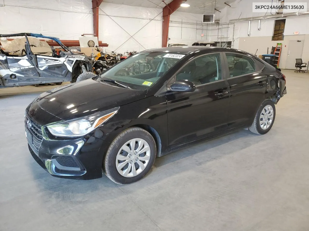 2021 Hyundai Accent Se VIN: 3KPC24A66ME135630 Lot: 70182324