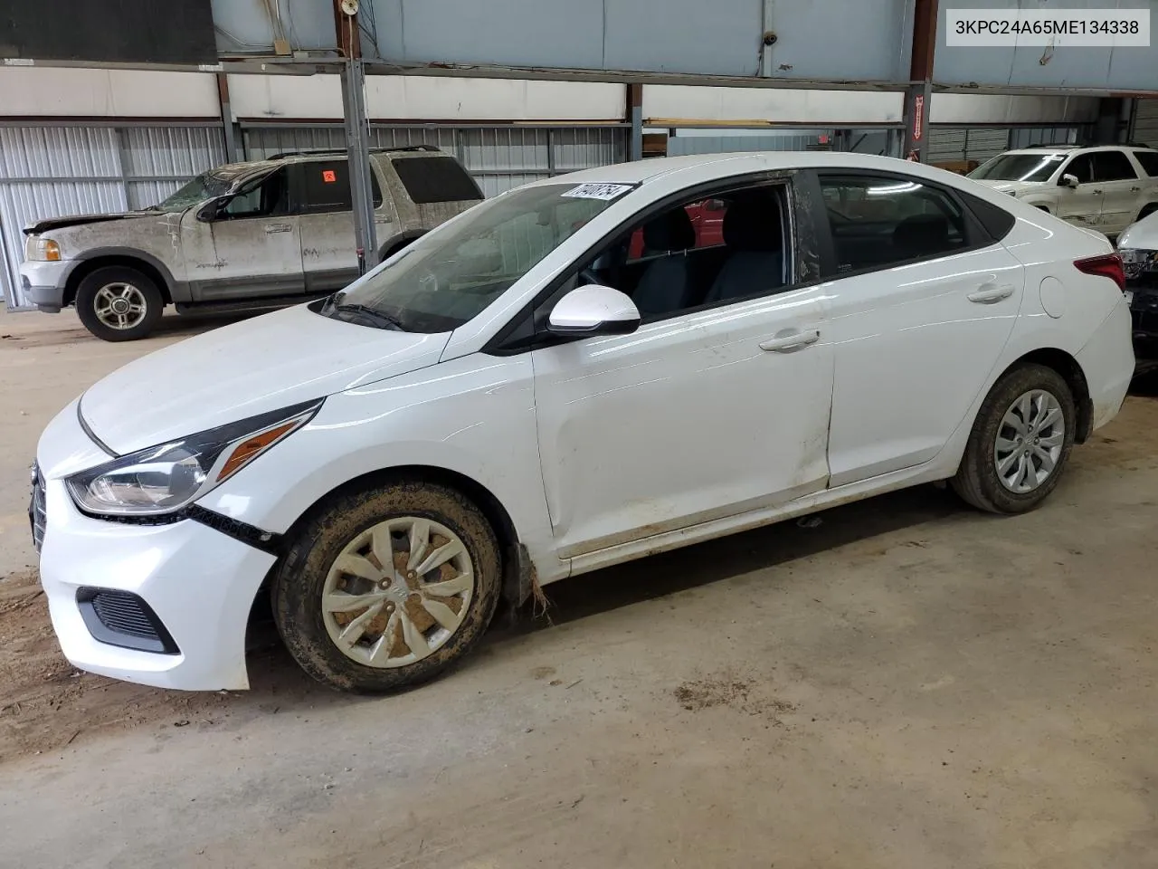 2021 Hyundai Accent Se VIN: 3KPC24A65ME134338 Lot: 70408754