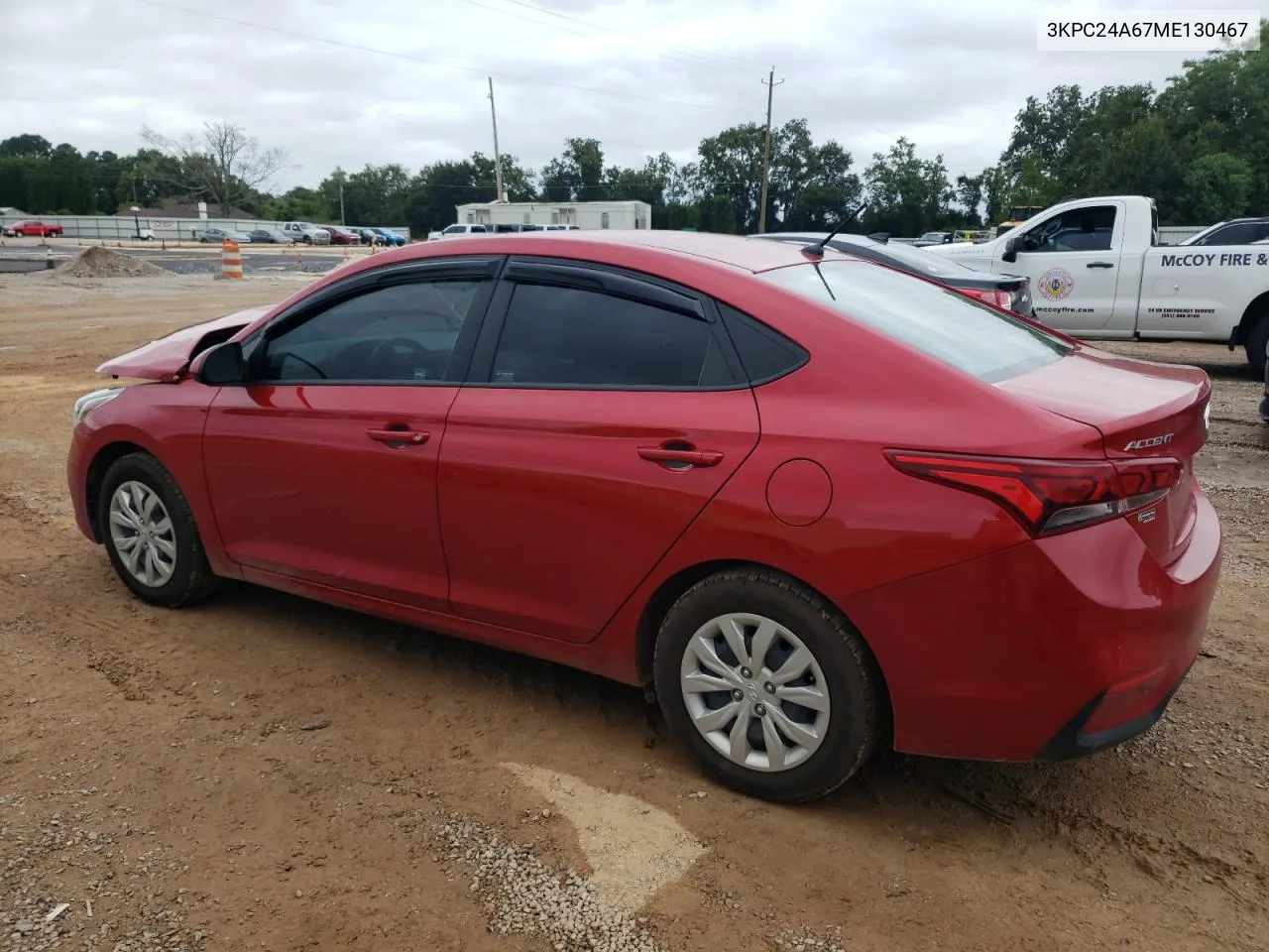 3KPC24A67ME130467 2021 Hyundai Accent Se