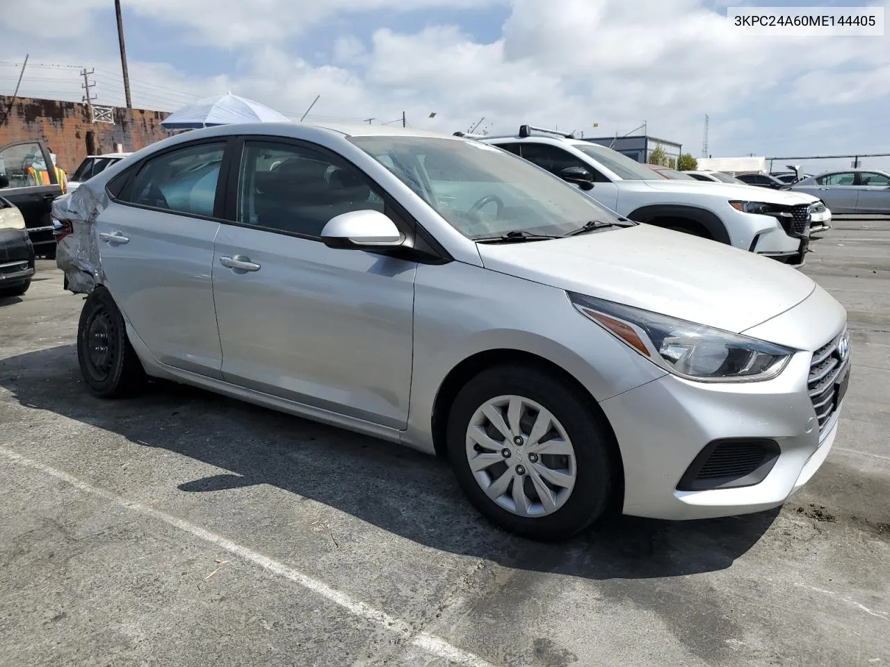 2021 Hyundai Accent Se VIN: 3KPC24A60ME144405 Lot: 71072194