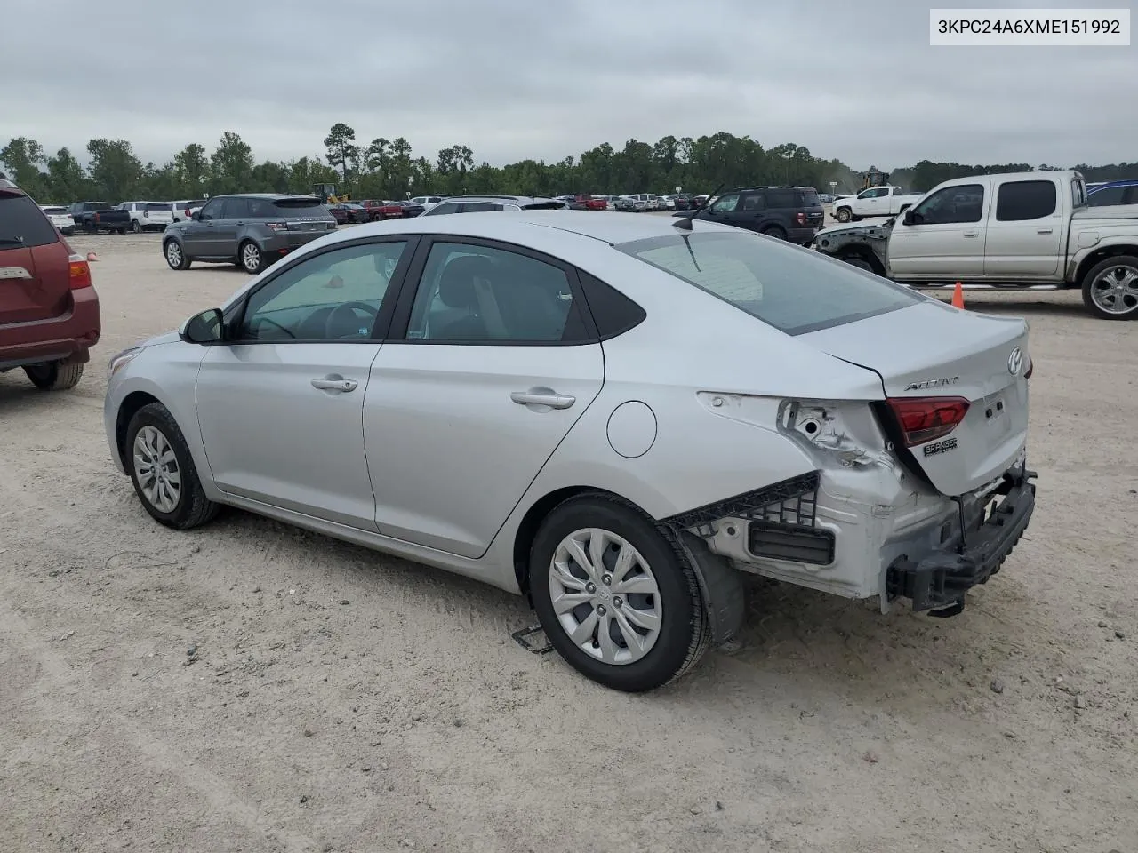 2021 Hyundai Accent Se VIN: 3KPC24A6XME151992 Lot: 71128684