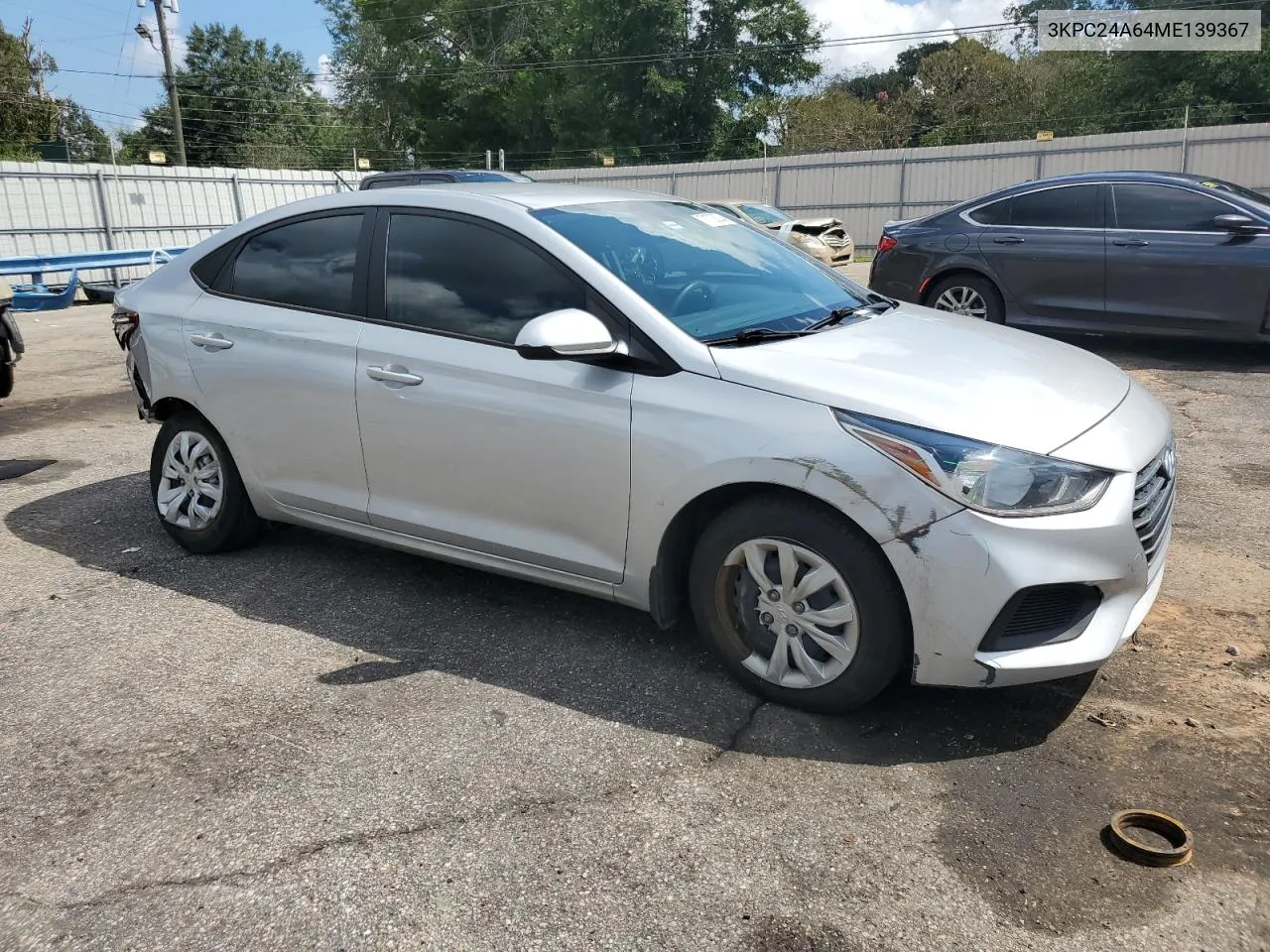 2021 Hyundai Accent Se VIN: 3KPC24A64ME139367 Lot: 71708284