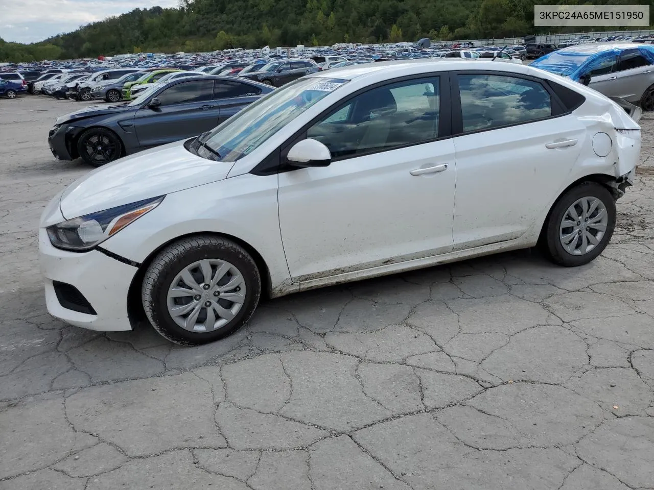 2021 Hyundai Accent Se VIN: 3KPC24A65ME151950 Lot: 72065054