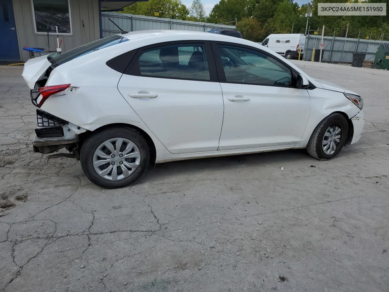 3KPC24A65ME151950 2021 Hyundai Accent Se